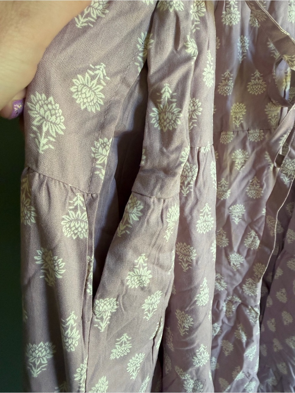 April Cornell Sunflower Midi Maxi Dress Burnished Lilac Plus Size XXL NWT - Picture 7 of 8